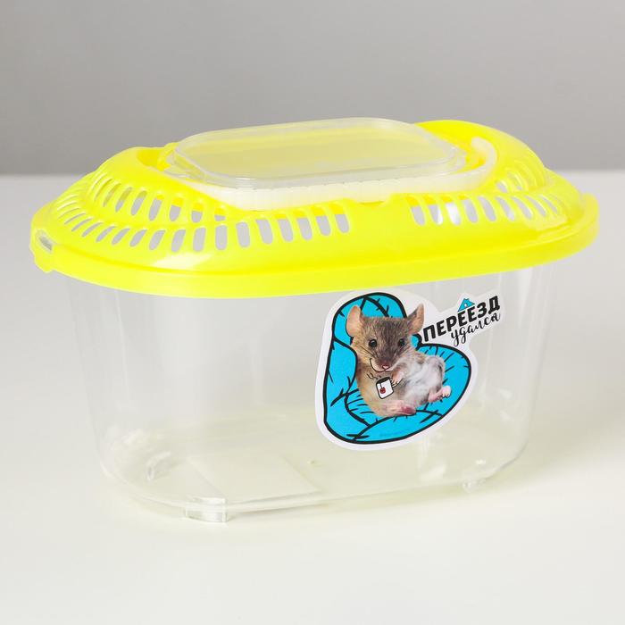 Переноска «Переезд удался» 19x12.8x11.3, жёлтая
Переноска «Переезд удался» 19x12.8x11.3, жёлтая