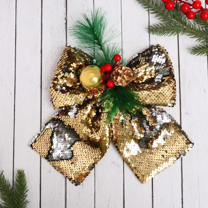 Украшение ёлочное "Бант модерн" 20х22 см, золото
Украшение ёлочное "Бант модерн" 20х22 см, золото