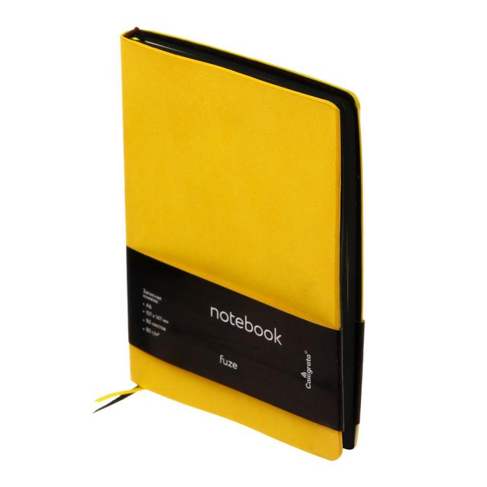 Колледж-тетрадь Fuze А6, 80 листов в клетку, кожзам, чёрный срез, жёлтая
Колледж-тетрадь Fuze А6, 80 листов в клетку, кожзам, чёрный срез, жёлтая