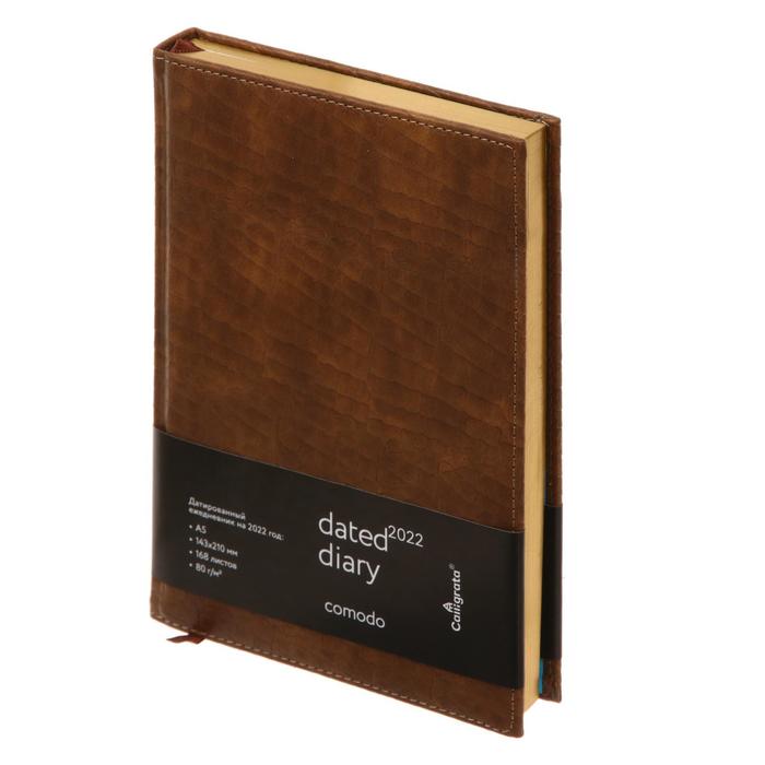 Ежедневник датированный 2022 год, формат A5, 168 листов в линейку, кожзам "Comodo", под матовую крокодиловую кожу, 2 ляссе, перфорированные уголки
Ежедневник датированный 2022 год, формат A5, 168 листов в линейку, кожзам "Comodo", под матовую крокодиловую кожу, 2 ляссе, перфорированные уголки