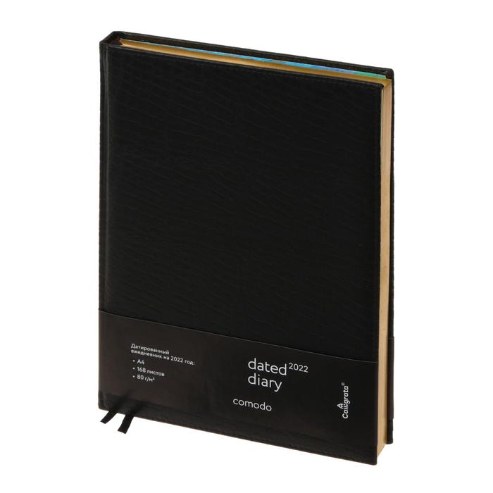 Ежедневник датированный 2022 год "Comodo" A4, 168 листов в линейку, кожзам, под матовую крокодиловую кожу, 2 ляссе, перфорированные уголки
Ежедневник датированный 2022 год "Comodo" A4, 168 листов в линейку, кожзам, под матовую крокодиловую кожу, 2 ляссе, перфорированные уголки