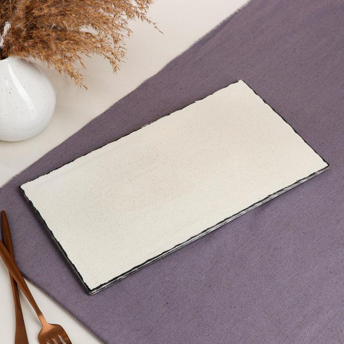 Тарелка для подачи "Прямоугольная", чёрный лофт, керамика, 32х18 см
Тарелка для подачи "Прямоугольная", чёрный лофт, керамика, 32х18 см