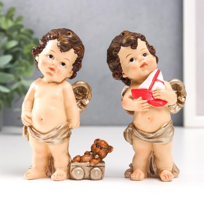 Сувенир полистоун "Ангел-карапуз в золотой повязке, с мишкой/корабликом" МИКС 11х6,5х4,2 см 625707
Сувенир полистоун "Ангел-карапуз в золотой повязке, с мишкой/корабликом" МИКС 11х6,5х4,2 см 625707