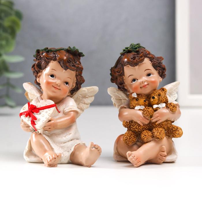 Сувенир полистоун "Ангел-малыш с подарком-сердцем/мишками" МИКС 8х5,3х5,5 см
Сувенир полистоун "Ангел-малыш с подарком-сердцем/мишками" МИКС 8х5,3х5,5 см
