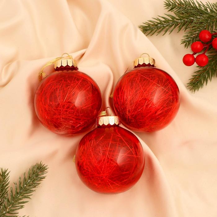 Набор шаров пластик d-8 см, 3 шт "Праздничное настроение полоски" красный
Набор шаров пластик d-8 см, 3 шт "Праздничное настроение полоски" красный