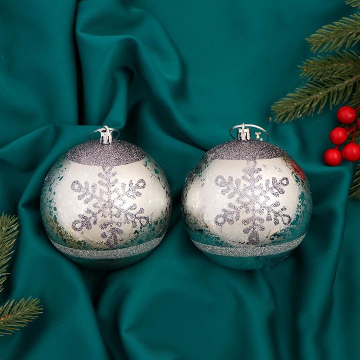 Набор шаров пластик d-10 см, 2 шт "Тихий вечер"
Набор шаров пластик d-10 см, 2 шт "Тихий вечер"