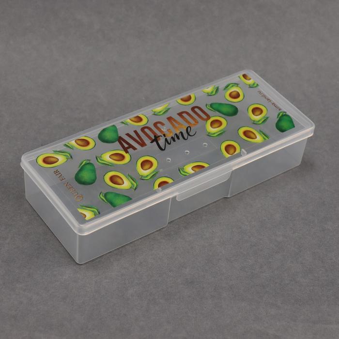 Контейнер для хранения маникюрных/косметических принадлежностей «Авокадо», 19,5 × 8,3 × 4 см, цвет прозрачный
Контейнер для хранения маникюрных/косметических принадлежностей «Авокадо», 19,5 × 8,3 × 4 см, цвет прозрачный