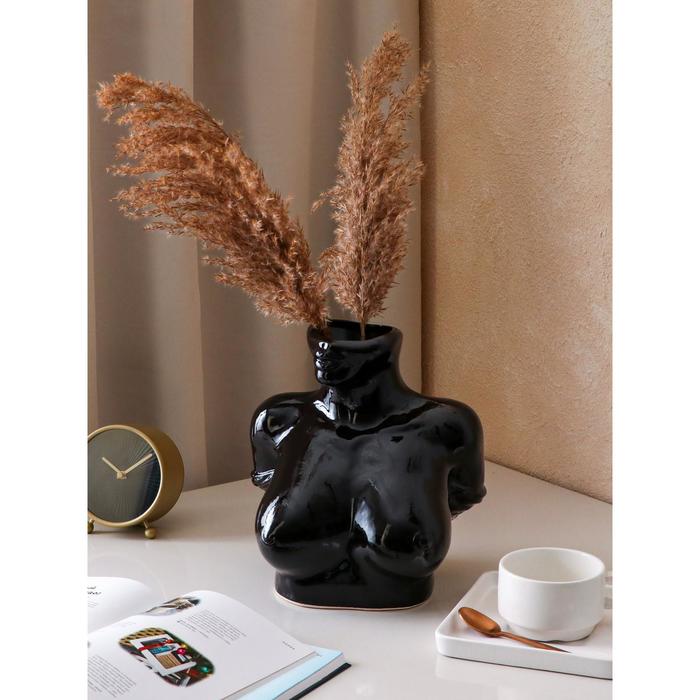 Ваза керамическая "Тело женщины", настольная, чёрная глянцевая, 26 см
Ваза керамическая "Тело женщины", настольная, чёрная глянцевая, 26 см