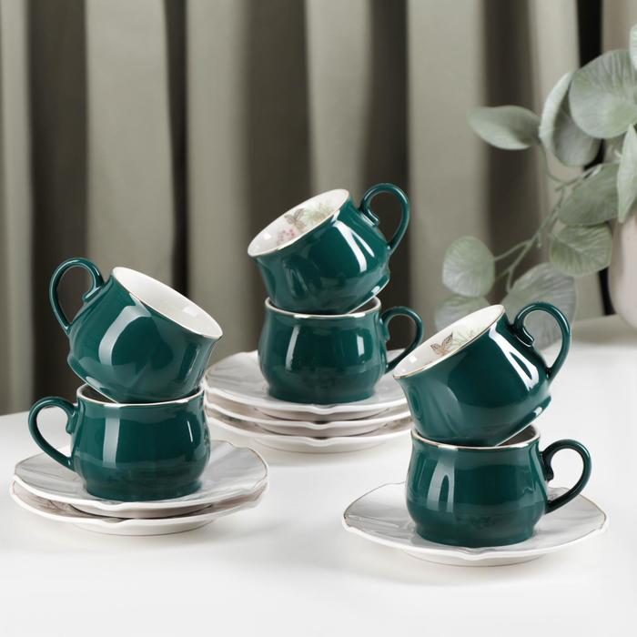 Сервиз кофейный «Шишечки», чашка 90 мл, блюдце d=12 см, цвет зелёный
Сервиз кофейный «Шишечки», чашка 90 мл, блюдце d=12 см, цвет зелёный