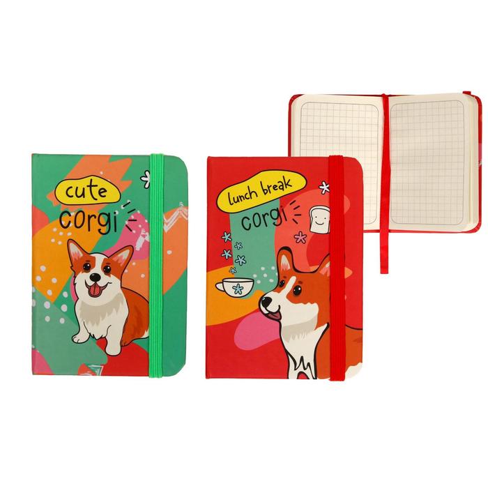 Блокнот в твёрдой обложке А7, 48 листов, «Корги», ляссе, на резинке, клетка, микс 2 цвета
Блокнот в твёрдой обложке А7, 48 листов, «Корги», ляссе, на резинке, клетка, микс 2 цвета