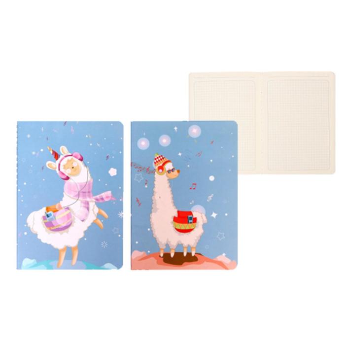 Тетрадь А5 в клетку, 24 листа, 200 х 145 мм, сшивная, «Ламы», обложка мелованный картон, МИКС
Тетрадь А5 в клетку, 24 листа, 200 х 145 мм, сшивная, «Ламы», обложка мелованный картон, МИКС