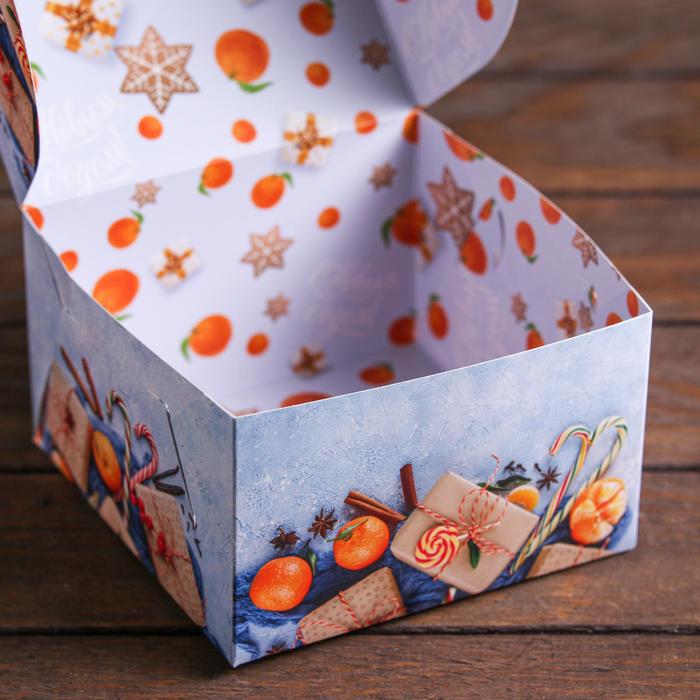 Коробка складная, двухсторонняя, "Праздничное настроение", 16 х 16 х 10 см
Коробка складная, двухсторонняя, "Праздничное настроение", 16 х 16 х 10 см