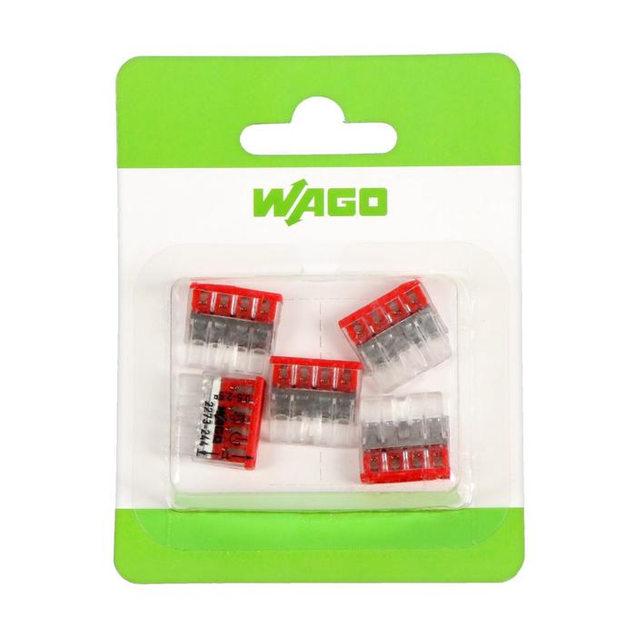 Электромонтажные экспресс-клеммы WAGO 2273-244, 2х2.5 мм2, 4 пров., 5 шт, с пастой
Электромонтажные экспресс-клеммы WAGO 2273-244, 2х2.5 мм2, 4 пров., 5 шт, с пастой