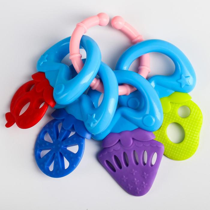 Набор прорезывателей «Ягоды», 4 шт, синий, синее кольцо
Набор прорезывателей «Ягоды», 4 шт, синий, синее кольцо