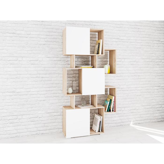 Стеллаж Ромео-9 1006х315х2000 дуб сонома/белый
Стеллаж Ромео-9 1006х315х2000 дуб сонома/белый