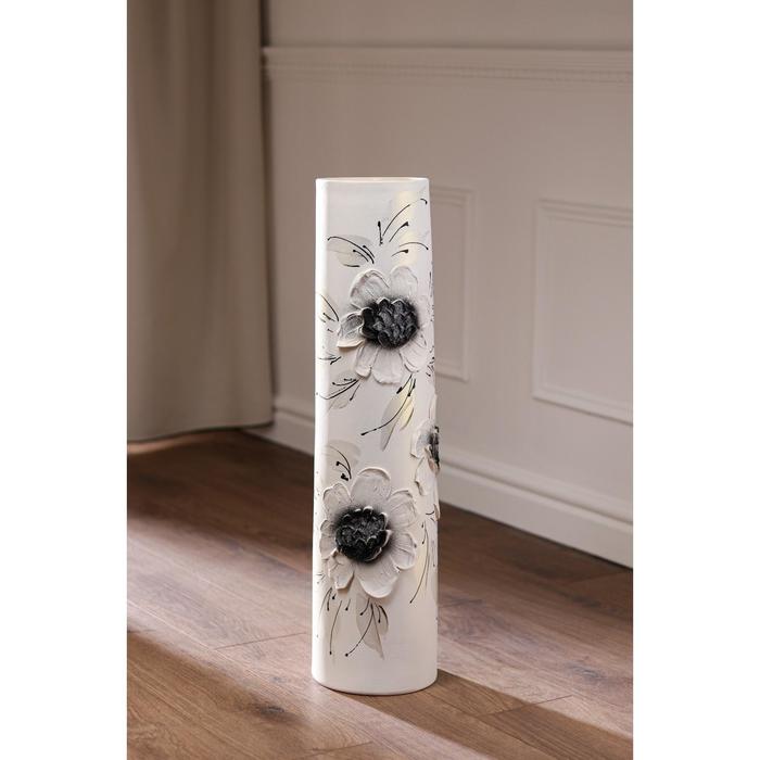 Ваза напольная "Кубок", декор, белая, керамика, 68 см
Ваза напольная "Кубок", декор, белая, керамика, 68 см