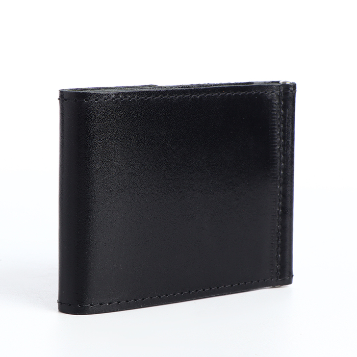 фото Зажим для купюр на кнопке, цвет чёрный