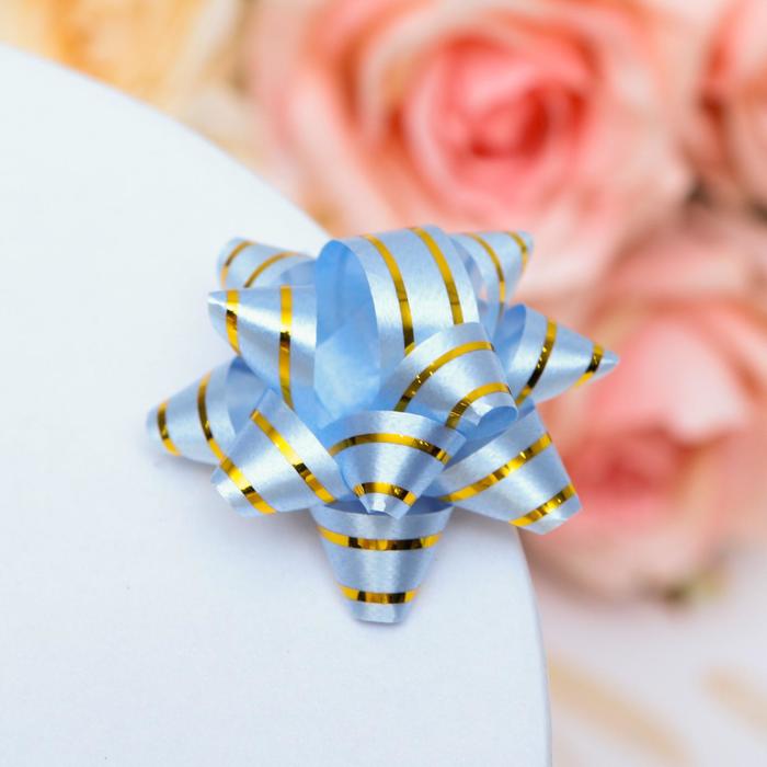 Бант-звезда №4,3 "Золотая полоса" (набор 70 шт), цвета ассорти 
Бант-звезда №4,3 "Золотая полоса" (набор 70 шт), цвета ассорти