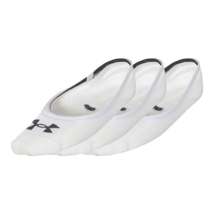 фото Носки унисекс 3 пары under armour essential lolo liner 3 pk socks, размер 41-45 (1361148-100