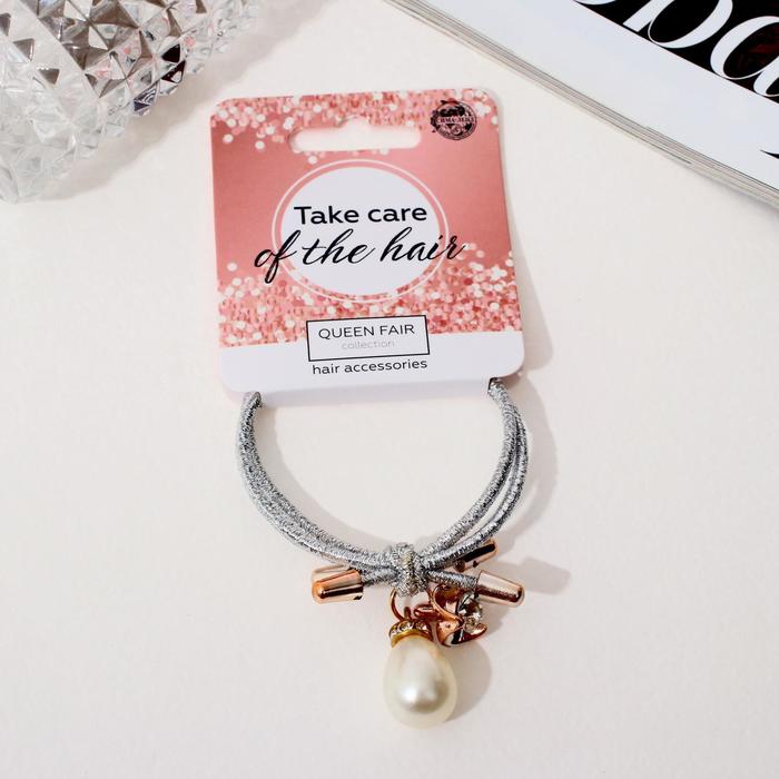 Резинка для волос "Аделина" жемчуг капелька, 1х1,5 см
Резинка для волос "Аделина" жемчуг капелька, 1х1,5 см