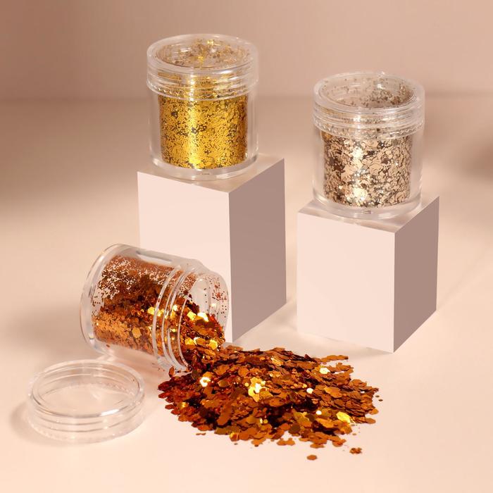 Блёстки для декора «Листопад», крупные/мелкие, 3 баночки
Блёстки для декора «Листопад», крупные/мелкие, 3 баночки