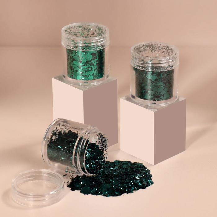 Блёстки для декора «Изумрудное сияние», крупные/мелкие, набор 3 баночки
Блёстки для декора «Изумрудное сияние», крупные/мелкие, набор 3 баночки