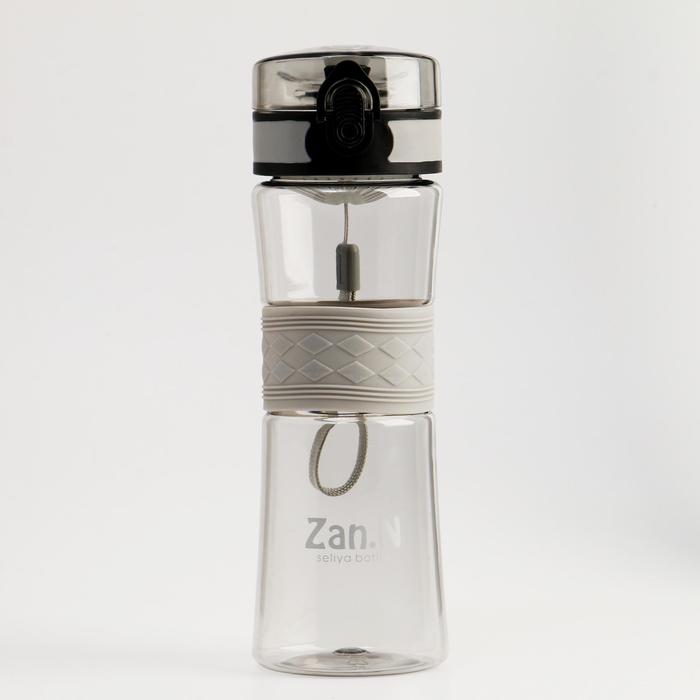 Бутылка для воды 550 мл, 7х7х22 см, серая 
Бутылка для воды 550 мл, 7х7х22 см, серая