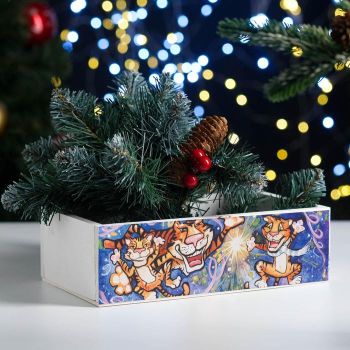 Кашпо деревянное "Символ года 2022. Три тигра" 24х14х9 см
Кашпо деревянное "Символ года 2022. Три тигра" 24х14х9 см