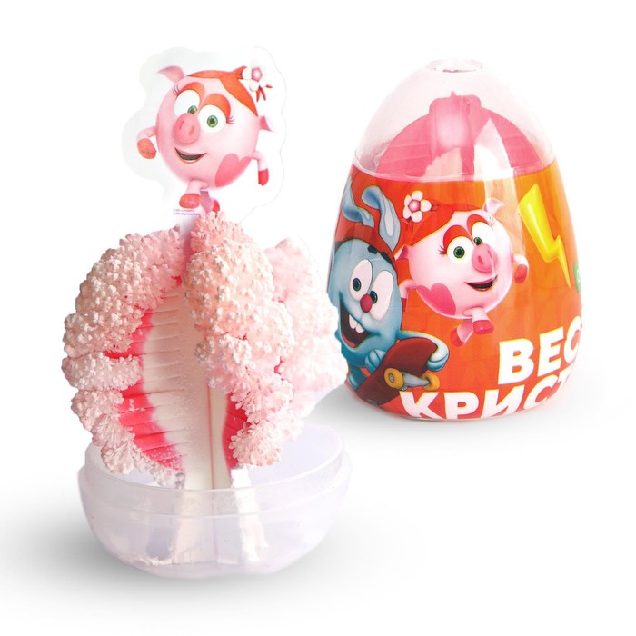 Яйцо-сюрприз "Вырасти кристалл", набор для опытов, Смешарики МИКС
Яйцо-сюрприз "Вырасти кристалл", набор для опытов, Смешарики МИКС