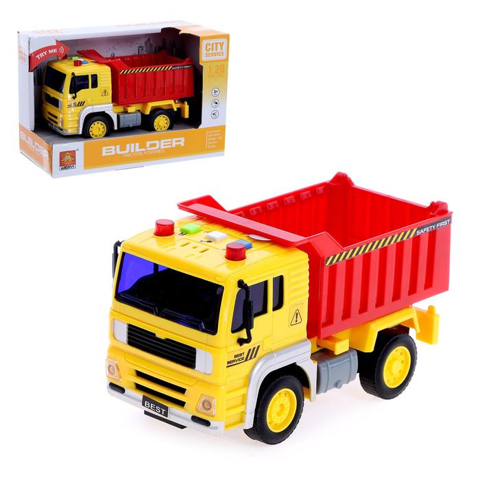 Машина инерционная «Самосвал», свет и звук 
Машина инерционная «Самосвал», свет и звук