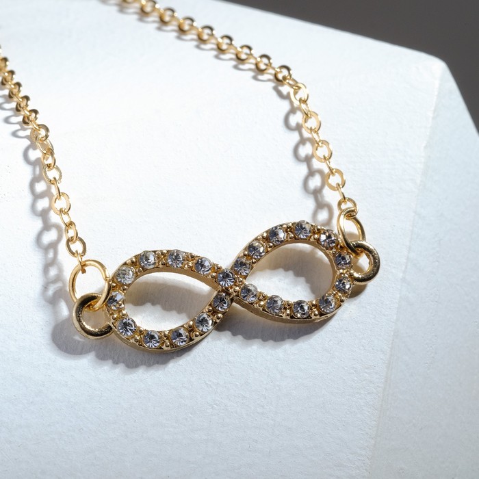 Кулон "Бесконечность", цвет белый в золоте, 45см
Кулон "Бесконечность", цвет белый в золоте, 45см