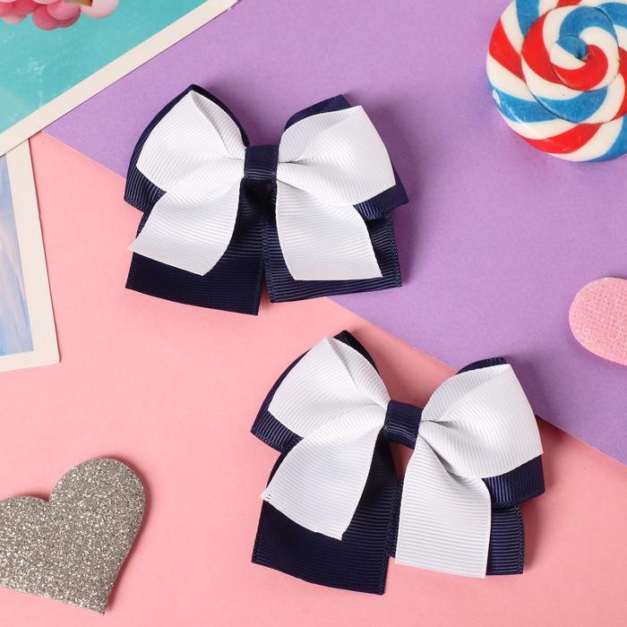 Зажим для волос "Бантик Вивиан" (набор 2 шт) классика, 4,5 см, сине-белый
Зажим для волос "Бантик Вивиан" (набор 2 шт) классика, 4,5 см, сине-белый