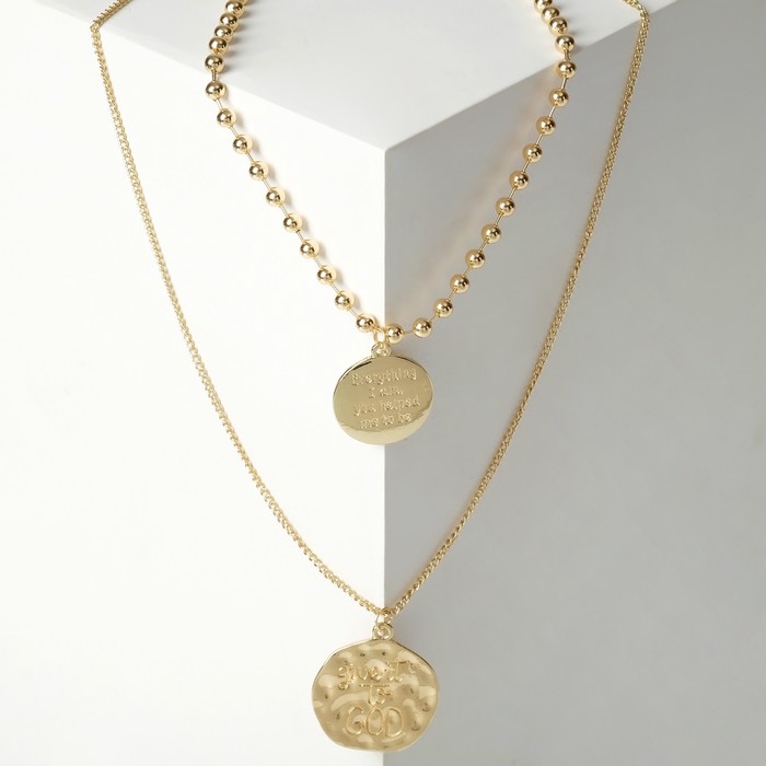 Кулон двойной "Цепь" сталь, медальоны, 48-68 см, цвет золото
Кулон двойной "Цепь" сталь, медальоны, 48-68 см, цвет золото