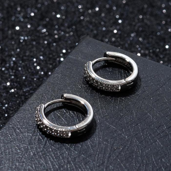 Серьги-кольца "Всплеск" линия юности, d= 1,6 см, цвет белый в серебре
Серьги-кольца "Всплеск" линия юности, d= 1,6 см, цвет белый в серебре