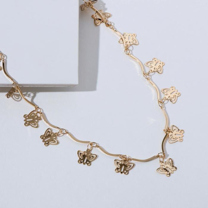 Чокер "Металлика" бабочки, цвет золото, L=30
Чокер "Металлика" бабочки, цвет золото, L=30