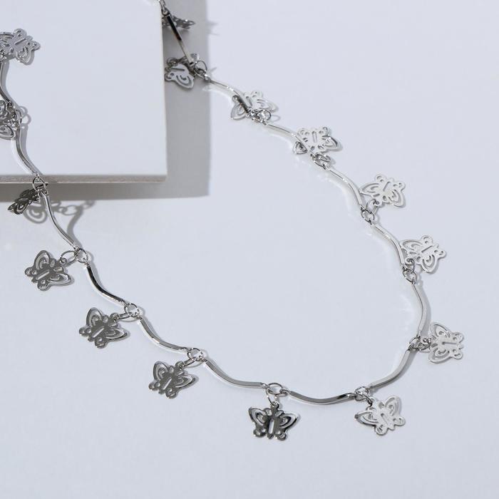 Чокер "Металлика" бабочки, цвет серебро, L=30
Чокер "Металлика" бабочки, цвет серебро, L=30