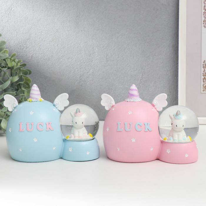 Сувенир полистоун водяной шар свет+копилка "Единорожка" МИКС 13х9х16 см
Сувенир полистоун водяной шар свет+копилка "Единорожка" МИКС 13х9х16 см