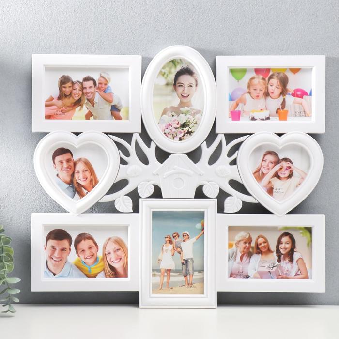 Фоторамка пластик на 8 фото 10х10, 10х15 см "Скворечник на дереве" белый 44,5х49,5 см
Фоторамка пластик на 8 фото 10х10, 10х15 см "Скворечник на дереве" белый 44,5х49,5 см