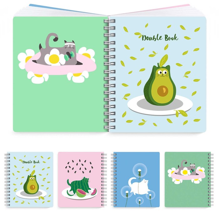 Тетрадь А5, 100 листов с двойным блоком в клетку/линейку, на гребне "Кото-фантазия", обложка ПВХ, блок 65 г/м2
Тетрадь А5, 100 листов с двойным блоком в клетку/линейку, на гребне "Кото-фантазия", обложка ПВХ, блок 65 г/м2