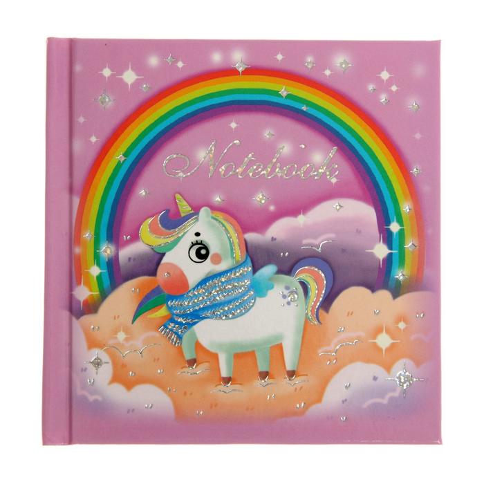 Записная книжка 105 x 105, 48 листов "Радужный единорожек", твёрдая обложка, глянцевая ламинация, тиснение фольгой
Записная книжка 105 x 105, 48 листов "Радужный единорожек", твёрдая обложка, глянцевая ламинация, тиснение фольгой