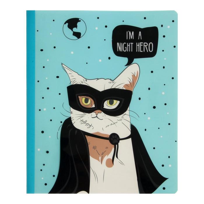 Записная книжка А5+, 40 листов "Кот", интегральная обложка, тонированный блок 70 г/м2
Записная книжка А5+, 40 листов "Кот", интегральная обложка, тонированный блок 70 г/м2