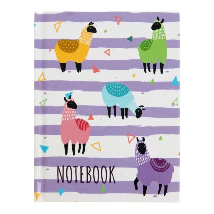 Записная книжка, А6, 48 листов, в линейку, «Ламы», твёрдая обложка, ламинация голографической плёнкой, блок 65 г/м² 
Записная книжка, А6, 48 листов, в линейку, «Ламы», твёрдая обложка, ламинация голографической плёнкой, блок 65 г/м²