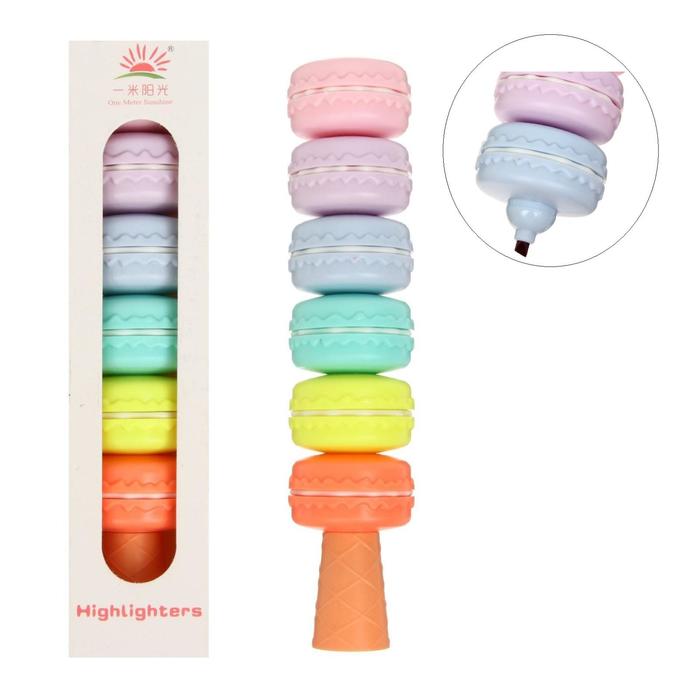 Набор маркеров-текстовыделителей фигурных скошенных "Макаруны - пастель", 6 цветов, 5 мм
Набор маркеров-текстовыделителей фигурных скошенных "Макаруны - пастель", 6 цветов, 5 мм