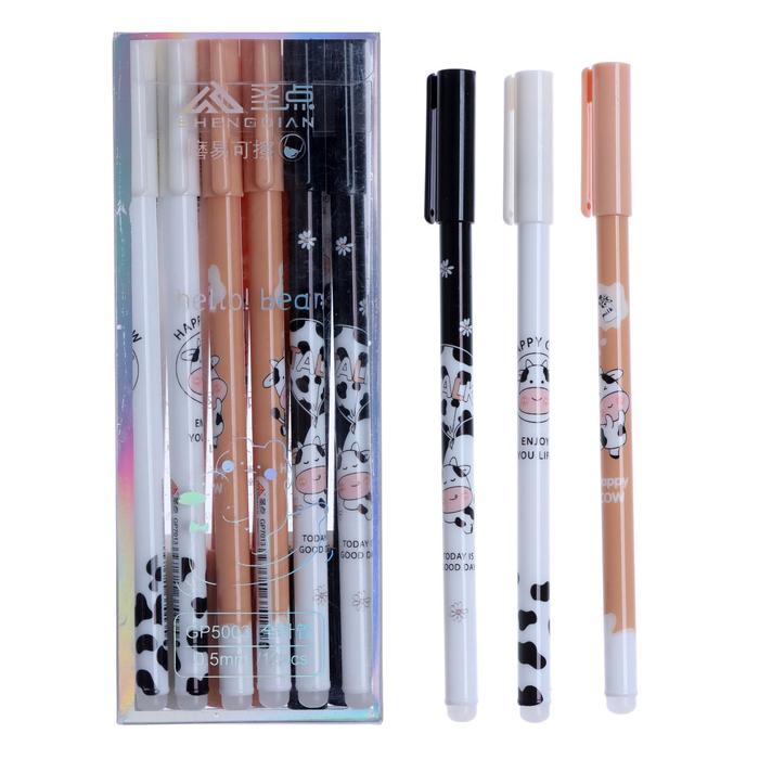 Ручка гелевая со стираемыми чернилами, стержень синий 0,5 мм, "Корова", МИКС (штрихкод на штуке)
Ручка гелевая со стираемыми чернилами, стержень синий 0,5 мм, "Корова", МИКС (штрихкод на штуке)