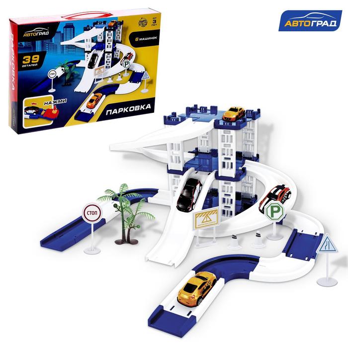 Парковка «Город», 39 деталей, 6 машинок
Парковка «Город», 39 деталей, 6 машинок