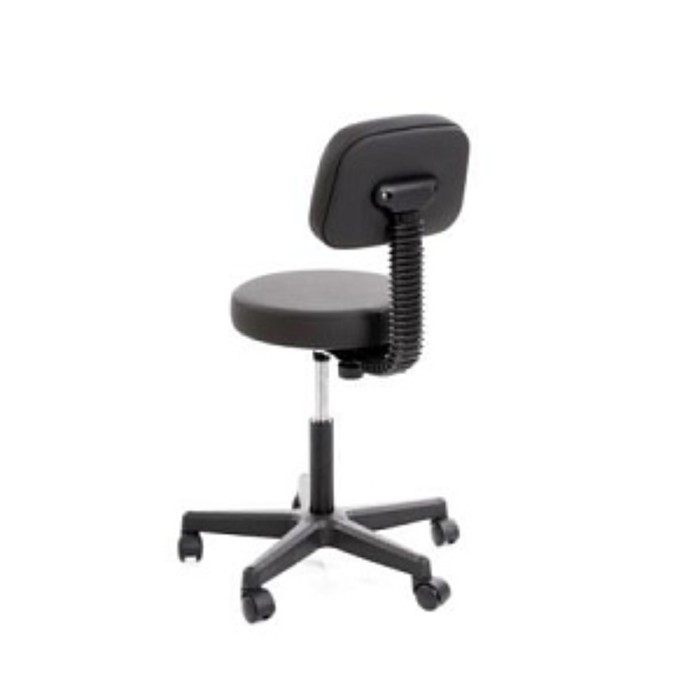 фото Стул мастера призма эко, со спинкой на пластиковом пятилучье, цвет чёрный