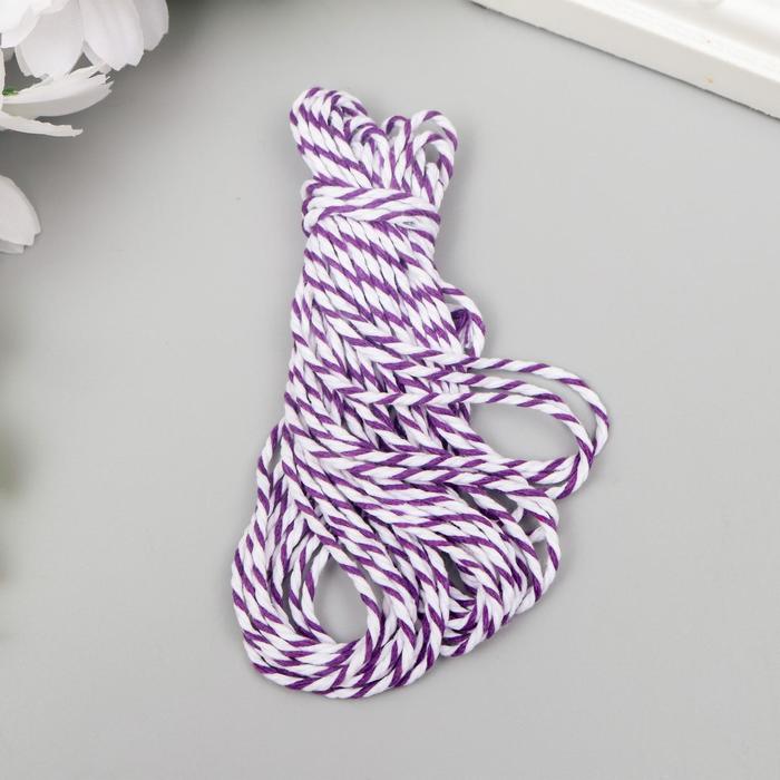 Хлопковый меланжевый шнур "Fabrika Decoru" 5 м, белый с фиолетовым.
Хлопковый меланжевый шнур "Fabrika Decoru" 5 м, белый с фиолетовым.