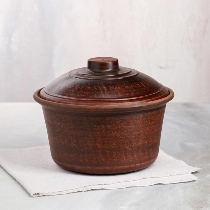 Кастрюля с крышкой "Гладкая", без ручек, красная глина, 2 л
Кастрюля с крышкой "Гладкая", без ручек, красная глина, 2 л