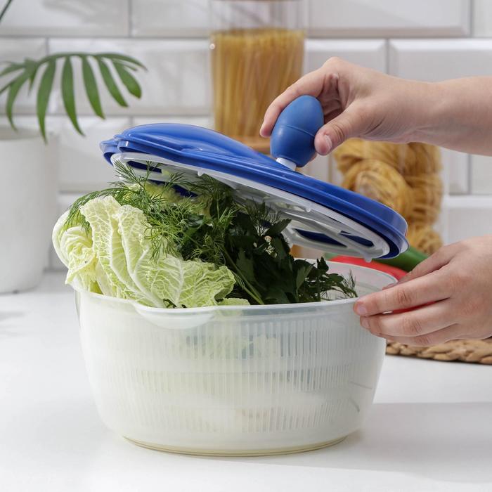 Центрифуга для сушки овощей Fresh, цвет МИКС
Центрифуга для сушки овощей Fresh, цвет МИКС