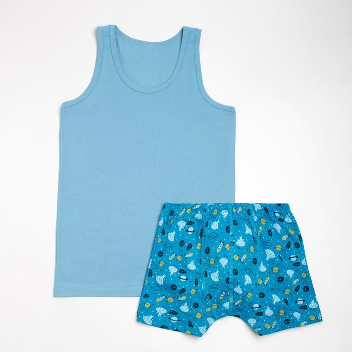 Комплект (майка, трусы) для мальчика, цвет бирюзовый/космос, рост 134-140 см
Комплект (майка, трусы) для мальчика, цвет бирюзовый/космос, рост 134-140 см